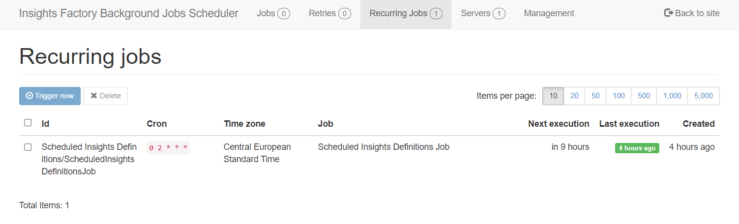 Jobs page